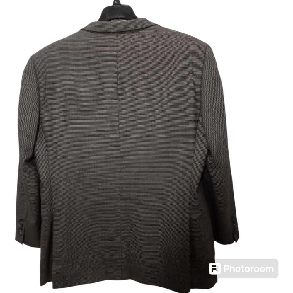 Daniel Cremieux Classic Nailhead Sport Jacket Charcoal Gray Mens 42R - Picture 15 of 15
